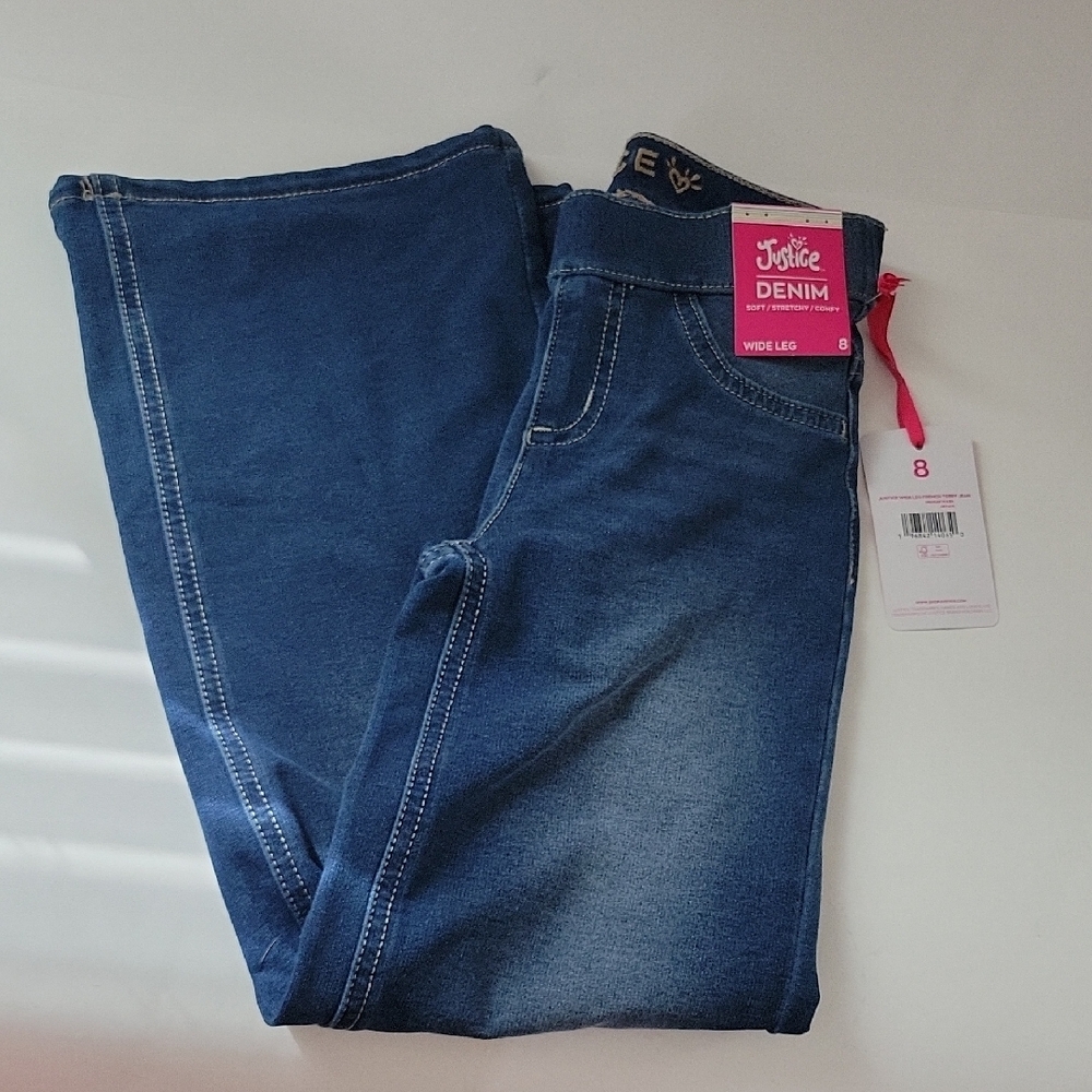 Justice Women's Blue Wide Leg Jeans
